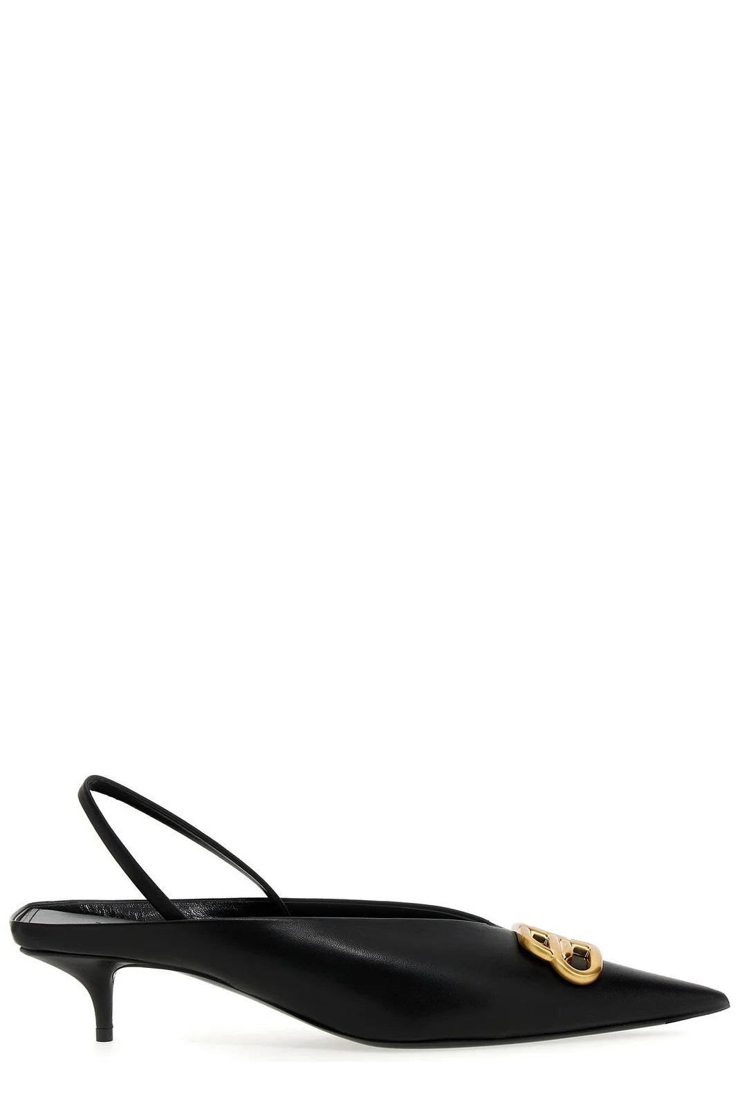 (WMNS) Balenciaga BB Square Knife Slingback pumps 'Black' 691740WAWNC1088