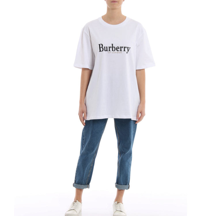 Burberry Cotton Short Sleeve White 8005940