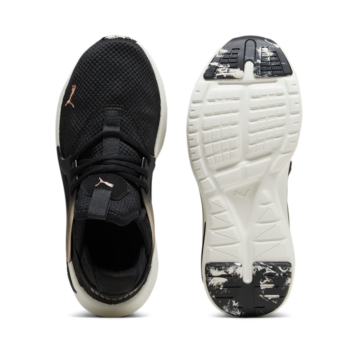 (WMNS) PUMA Softride Enzo Evo Molt Metallic 'Black Gold' 378733-01