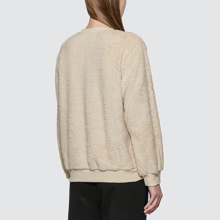 Stussy Pilar Sherpa Logo Round-neck Sweatshirt Natural 218088NATL