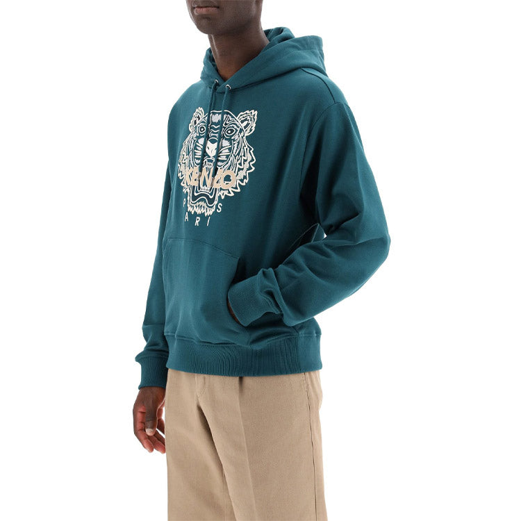 Men's KENZO Tiger Head Embroidered Cotton Sports Blue FA65SW3104XA-73