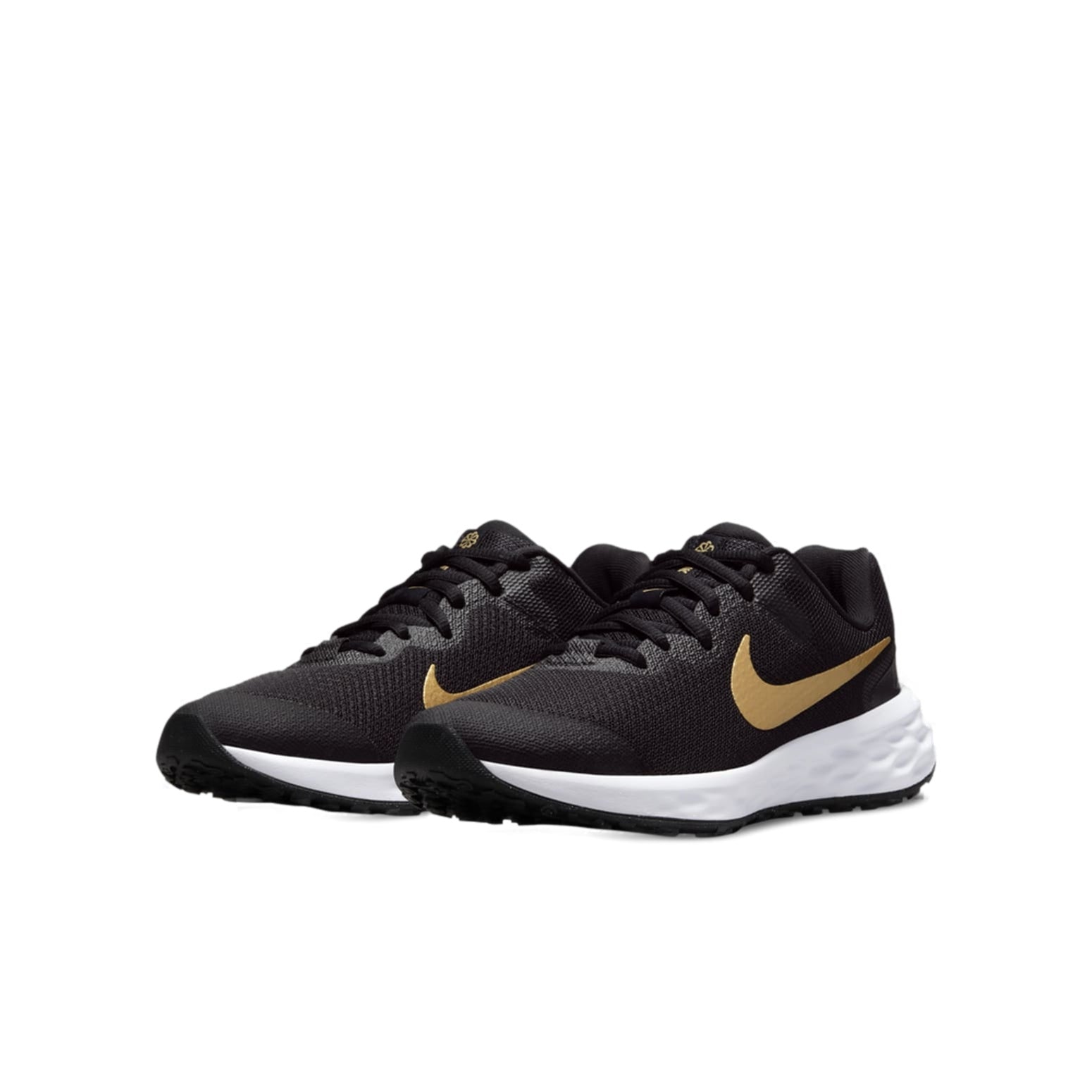 (GS) Nike Revolution 6 'Black Metallic Gold' DD1096-002
