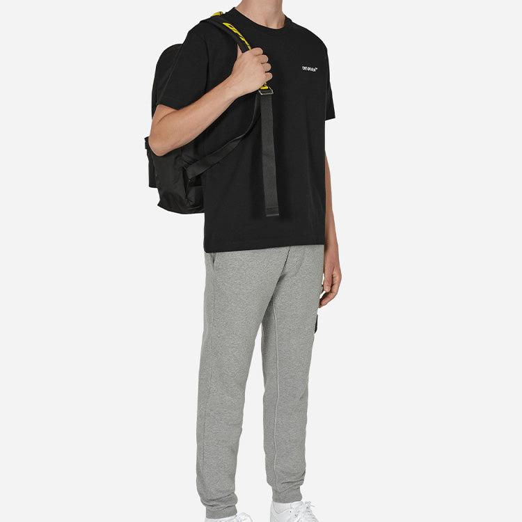 Off-White Quote Backpack 'Black White' OMNB003F22FAB0041001