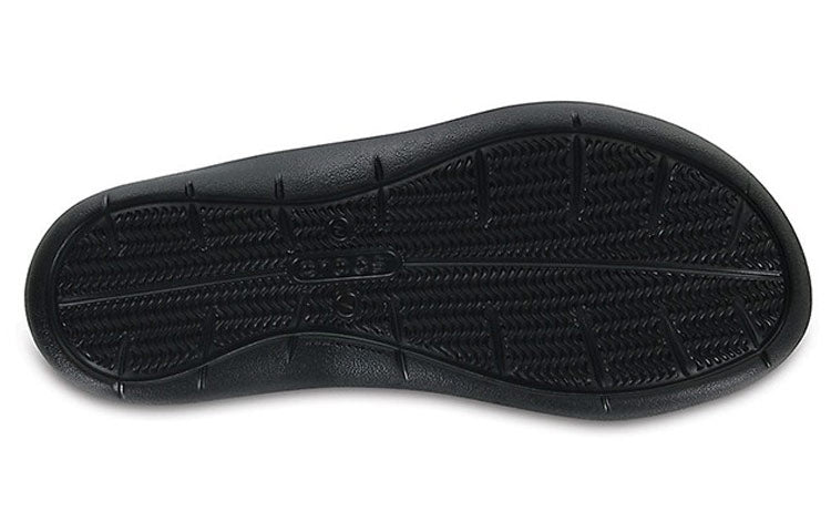 (WMNS) Crocs Swiftwater Slippers 'Black' 203998-060