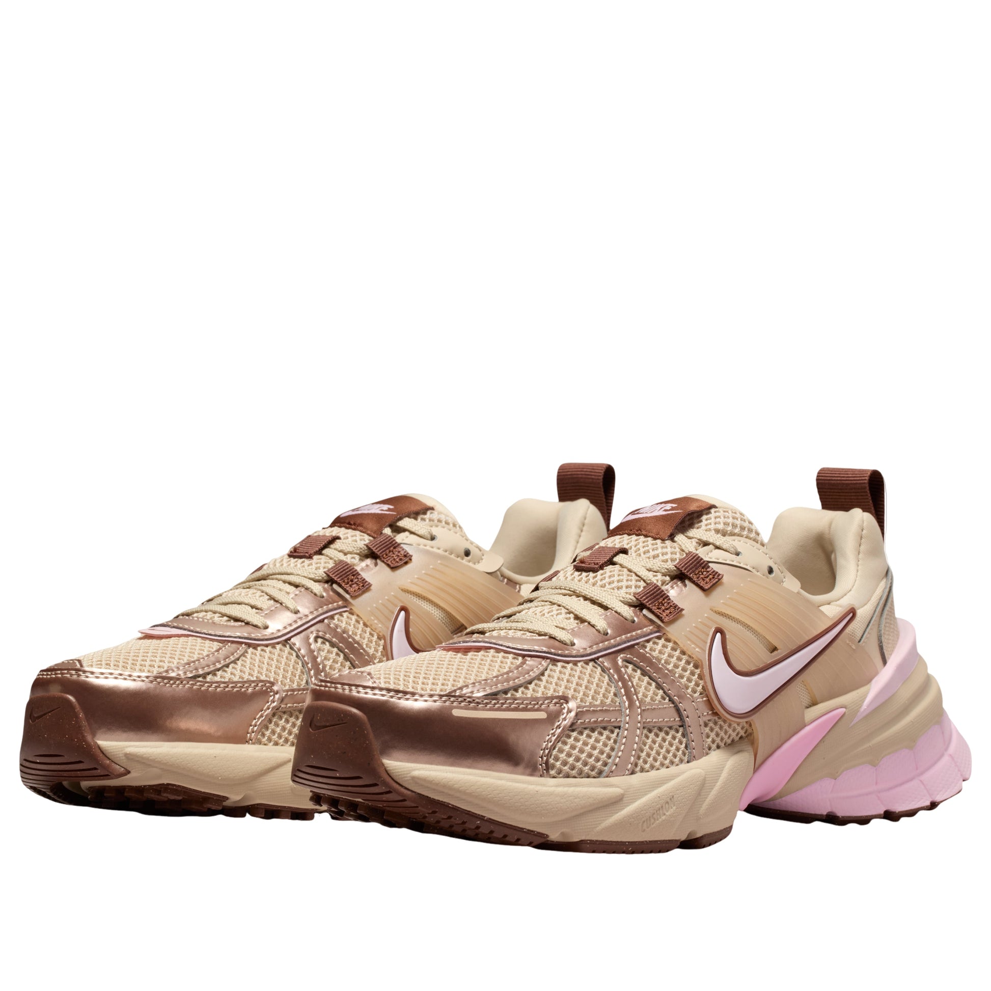 (WMNS) Nike V2K Run 'Sanddrift Fauna Brown Pink Foam' FD0736-115