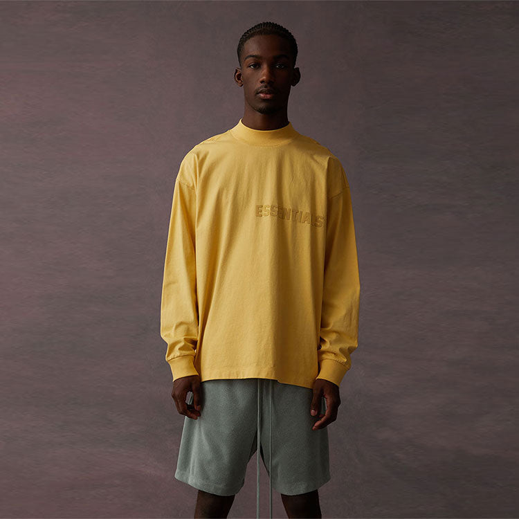 Fear of God Essentials SS23 Long Sleeve Logo Tee 'Light Tuscan' 125BT222012F