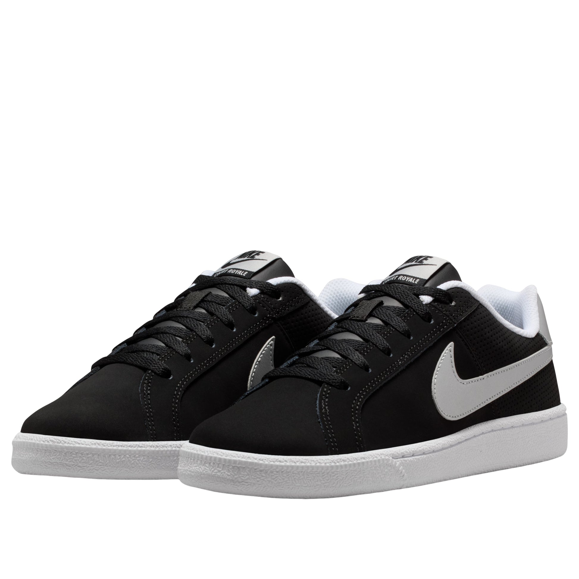 (WMNS) Nike Court Royale 'Black White Metallic Silver' 749867-001