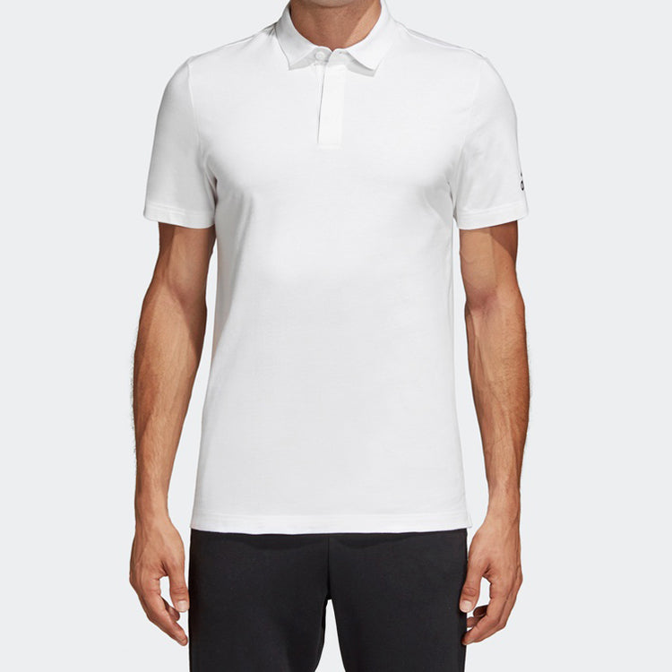 Men's adidas Sports POLO Short Sleeve White Polo Shirt DT1450