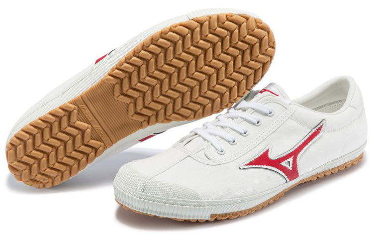 Male MizunoCanvas Shoes 'White Red' D1CR190162