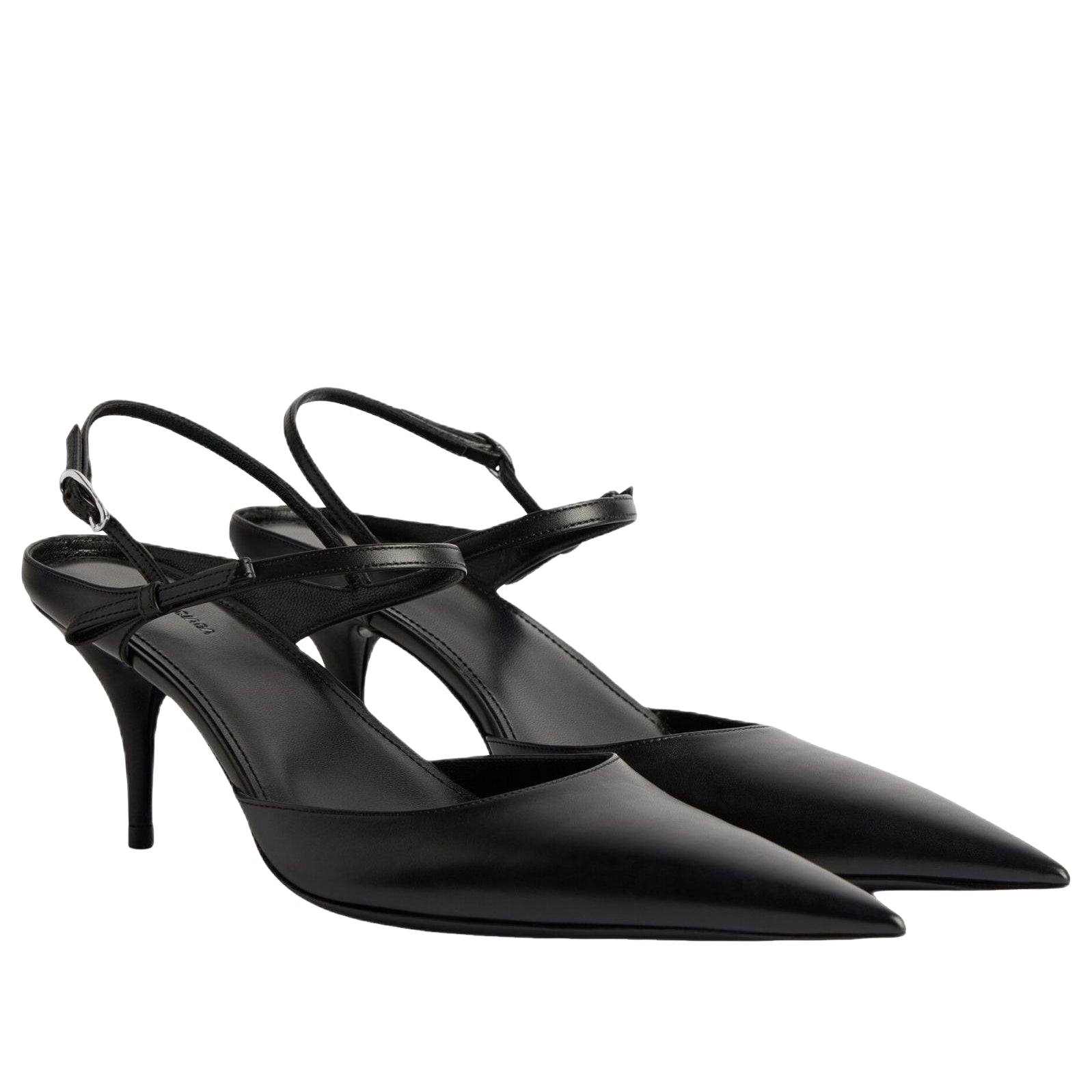 (WMNS) Balenciaga Avenue Bow Slingback 'Black Silver' 865844WBDH51081