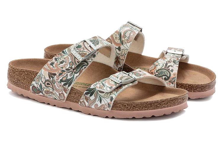 (WMNS) Birkenstock Sydney Vegan Birko-Flor 'Paisley Light Rose' 1023223