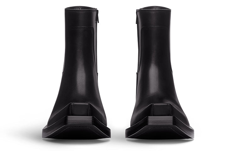 Balenciaga Santiago Booties 'Black Matte Calfskin' 745530WBDO01000