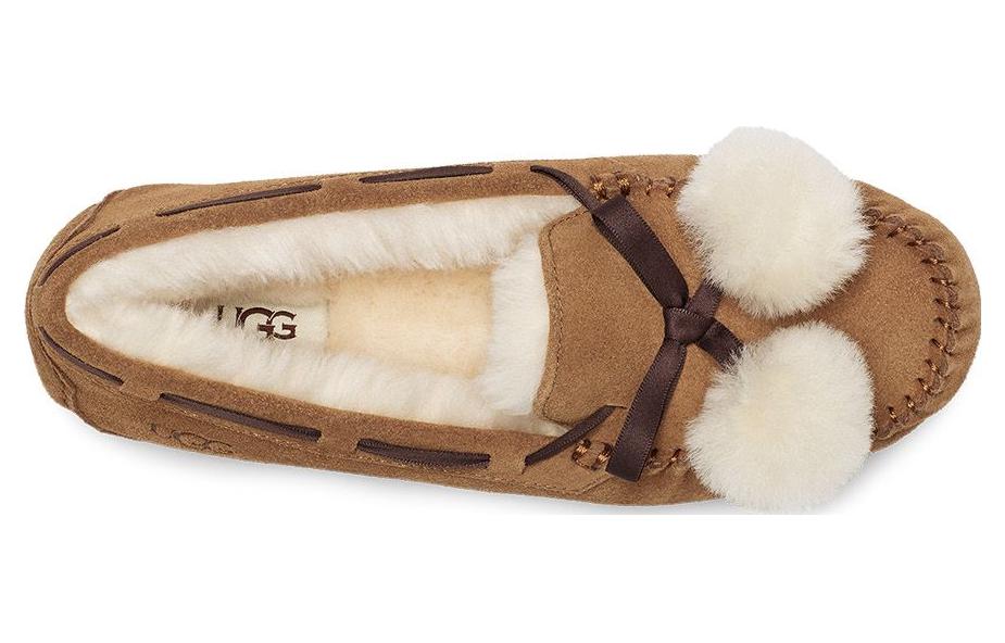 (WMNS) UGG Dakota Moccasins Slippers 'Chestnut' 1138651-CHE