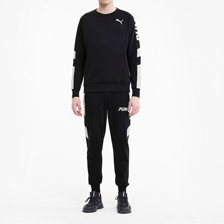 PUMA Modern Sports Crew Round Neck Pullover Black 585178-01