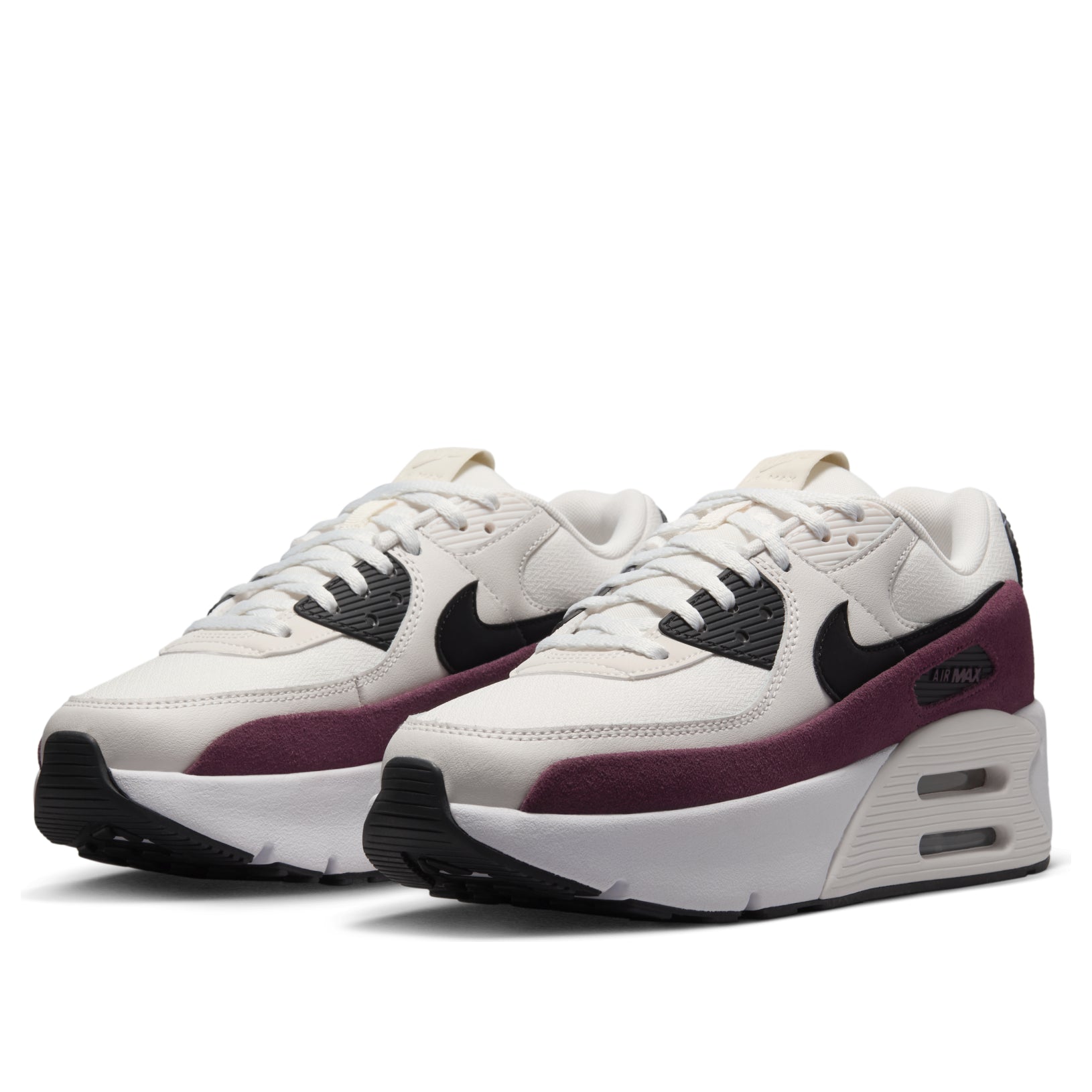 (WMNS) Nike Air Max 90 LV8 'Sail Night Maroon Phantom Black' FD4328-107