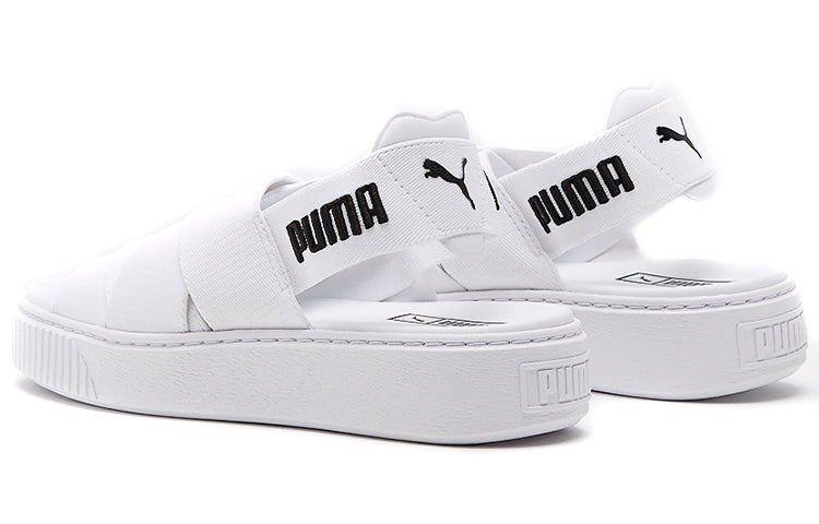 (WMNS) PUMA Platform Trace Sports sandals 'White Black' 365478-02