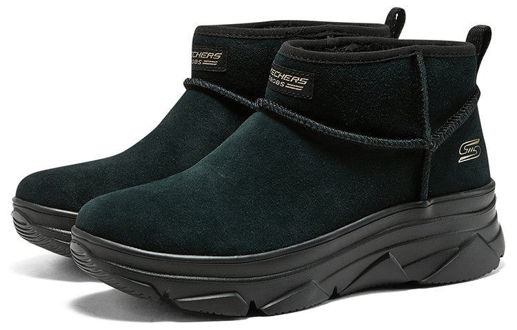 (WMNS) Skechers Bobs Boots 'Black' 117312-BBK
