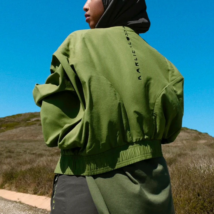 (WMNS) adidas x Karlie Kloss Doll Sleeve Cover Up Jacket Green GQ6056