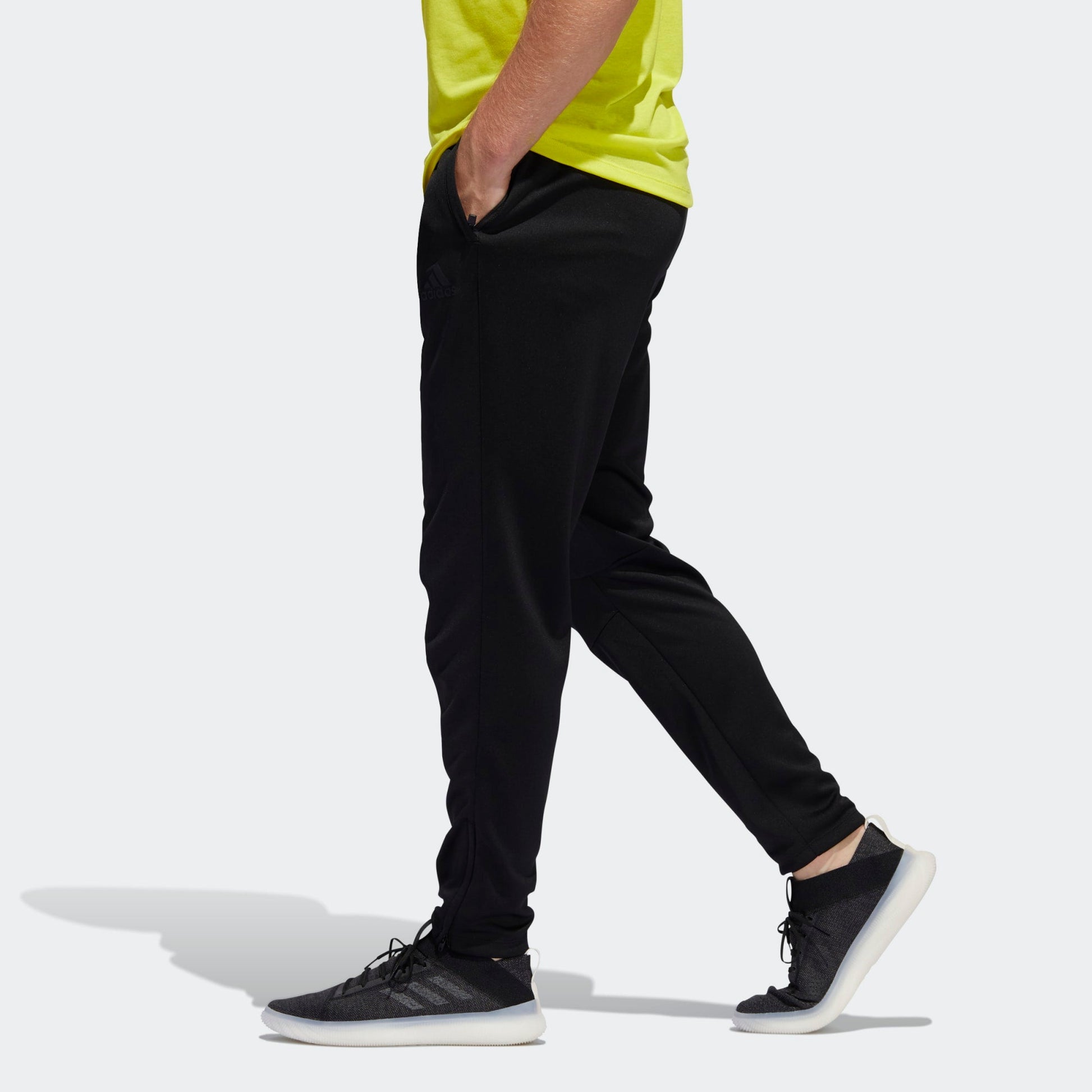 adidas City Base Pant Solid Color Basic Sports Pants Black FJ5135