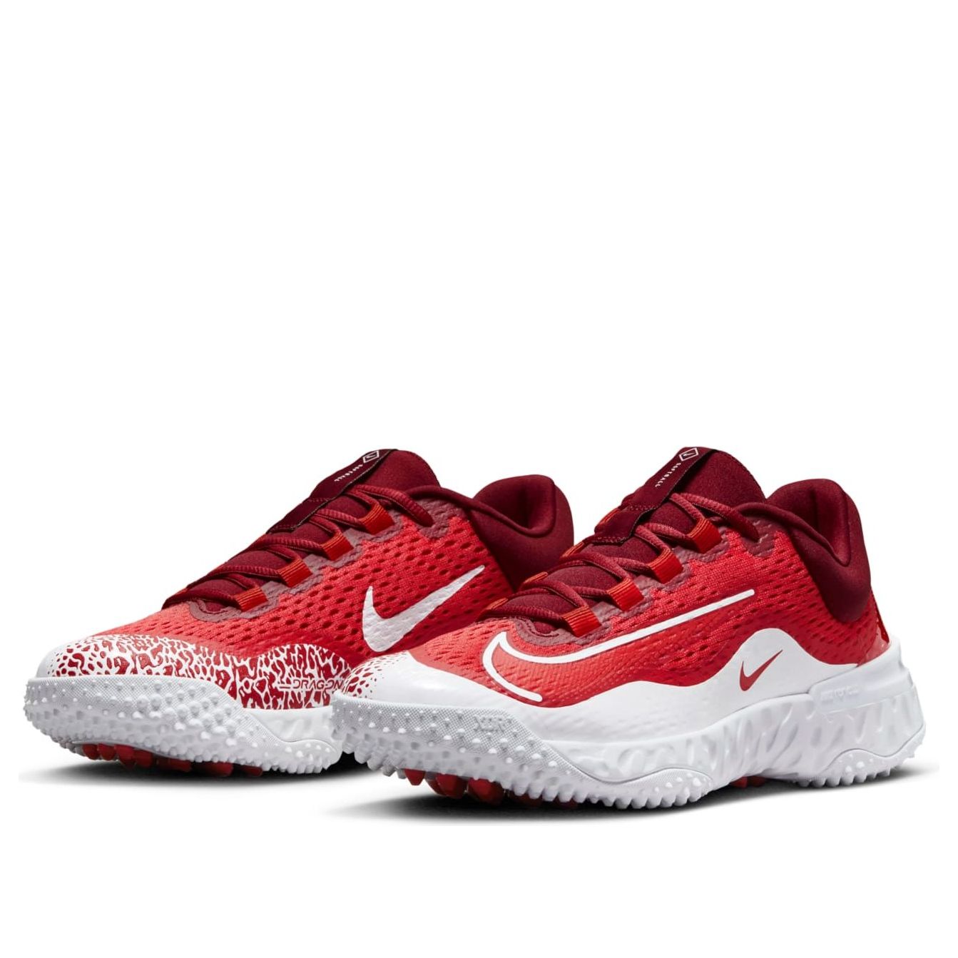(WMNS) Nike Alpha Huarache Elite 4 TF 'University Red' DV0496-616