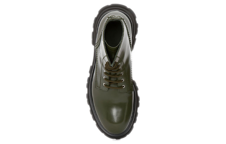 (WMNS) Alexander McQueen Wander Boot 'Khaki Green' 657569WHZ803230