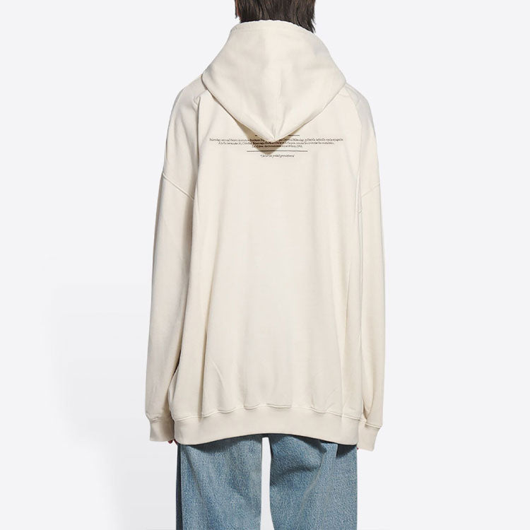 Balenciaga Unisex FW21 Logo Printing Beige 651799TJV910905
