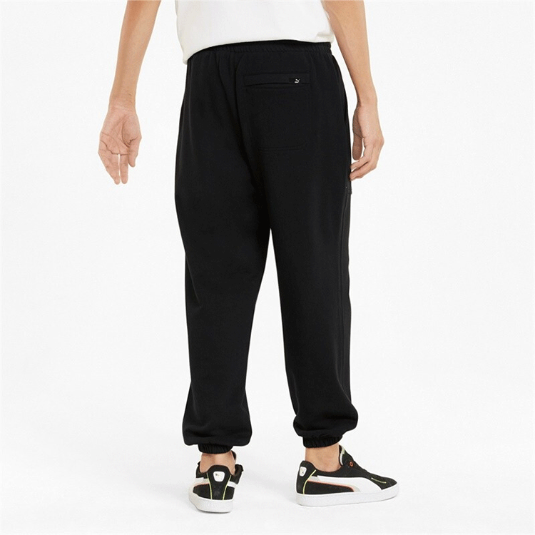 PUMA Logo Downtown Sweatpants 'Black' 535378-01