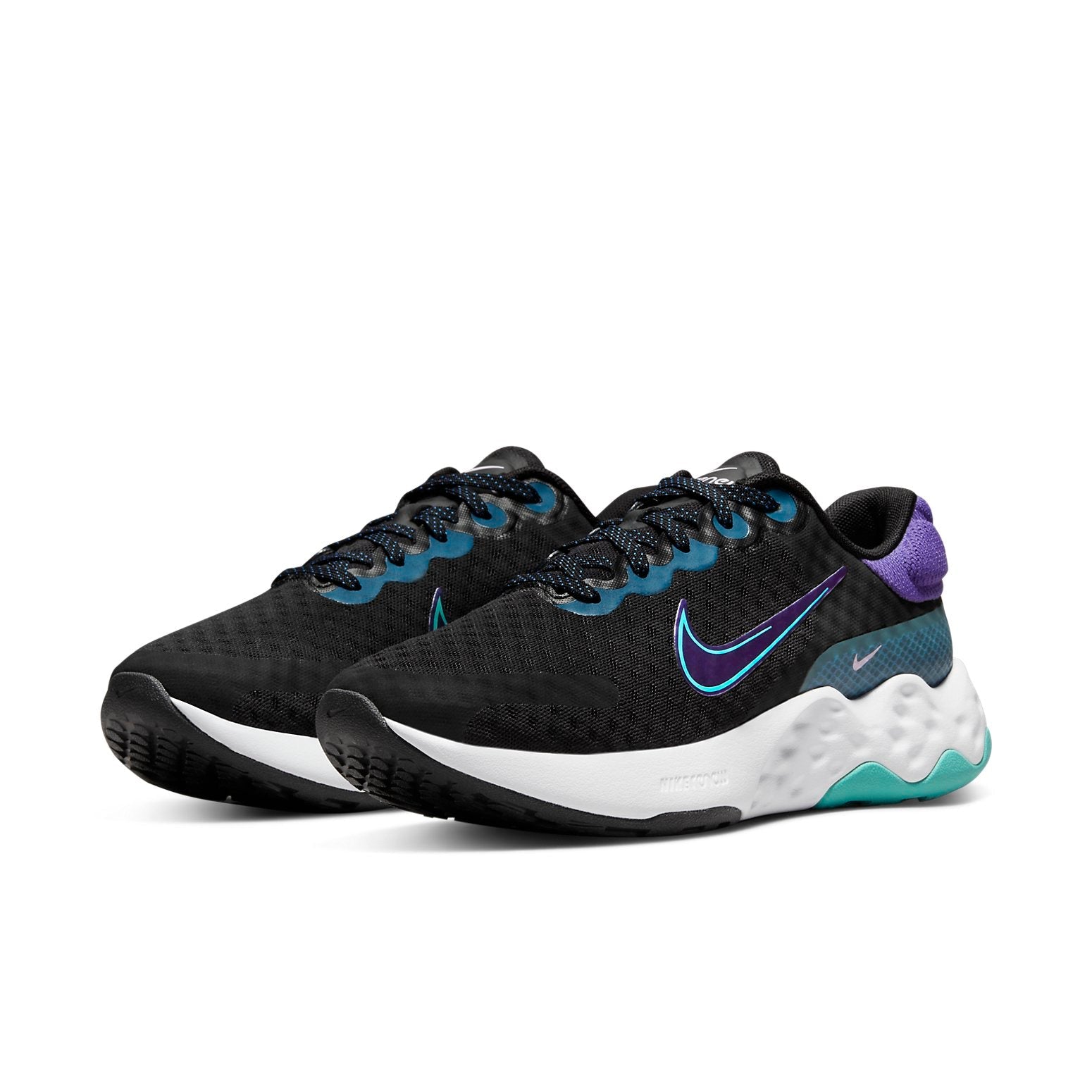 (WMNS) Nike Renew Ride 3 'Black Dark Iris' DC8184-005