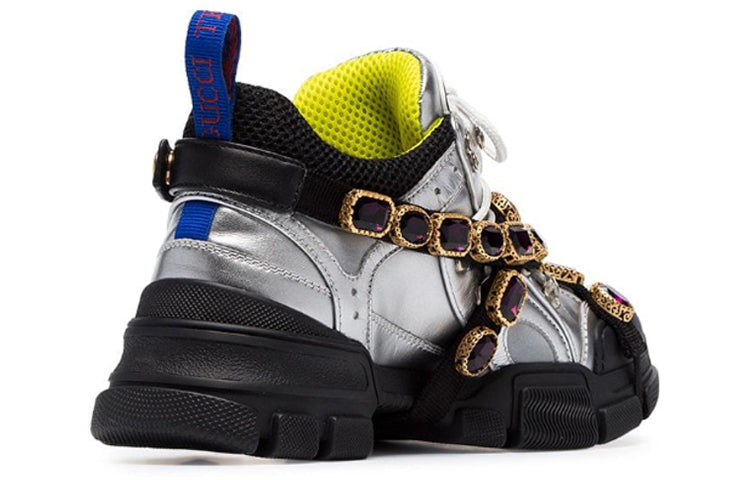 (WMNS) Gucci Flashtrek Crystals 'Silver' 537133-DORA0-8188
