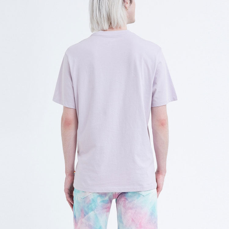 Levis Rainbow Series Casual Alphabet Printing Short Sleeve Unisex Purple 24671-0021