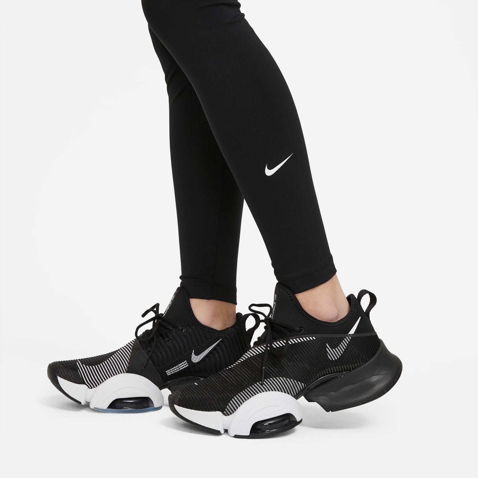 (WMNS) Nike Women Dri-FIT One Mid-Rise Training Tights 'Black' DD0253-010