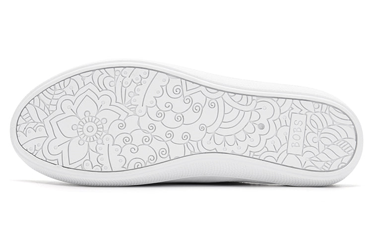 (WMNS) Skechers Canvas Shoes White 113509-WHT