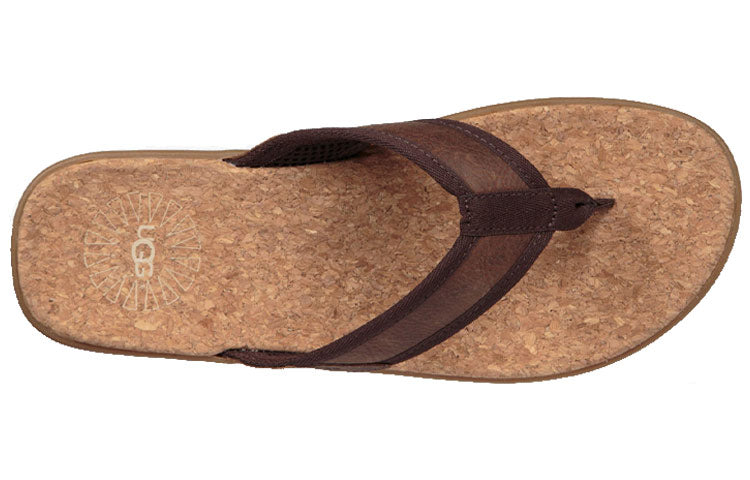 UGG Seaside Flip Minimalistic Cozy Flat Heel Sandals Brown 1020073-CHE