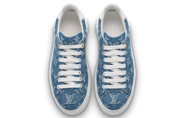 (WMNS) LOUIS VUITTON Time Out Sneakers Denim-Blue 1A7RB0