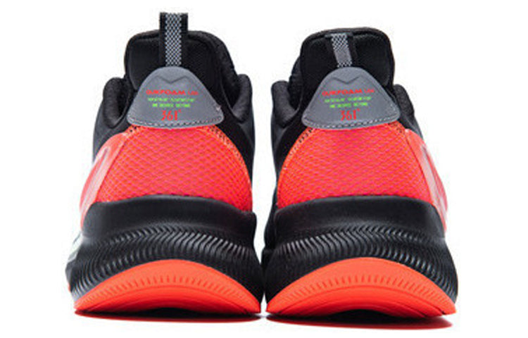 361 Degrees QU!K LITE Lightweight Breathable Running Shoes 'Black Red Green' 572032218-9