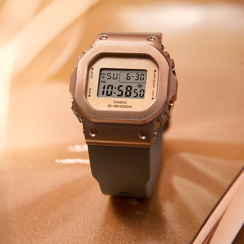 CASIO G-Shock Digital 'Rose Gold' GM-S5600BR-5PR