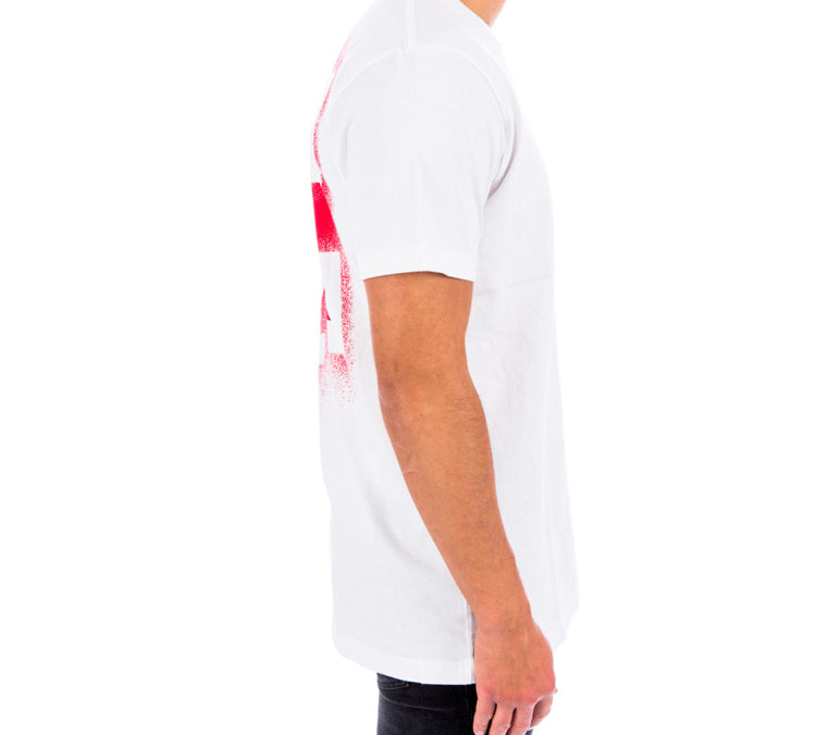 Off-White Stencil Short-Sleeve Slim Tee 'White/Red' OMAA027E20JER0060125