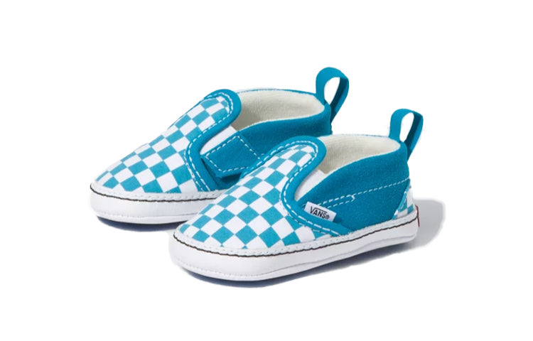 Vans Infant Checkerboard Slip-On V Crib Blue VN0A2XSLW3V