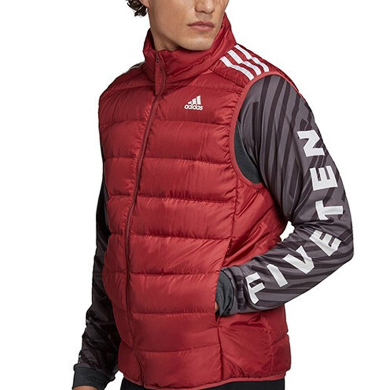 adidas Ess Down Vest Sleeveless Down Vest Men's Red GH4585