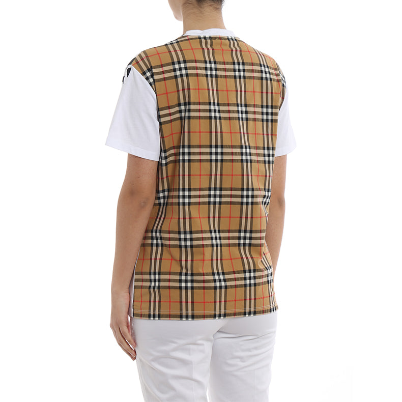 Burberry Graffiti Print Vintage Plaid White 40737401