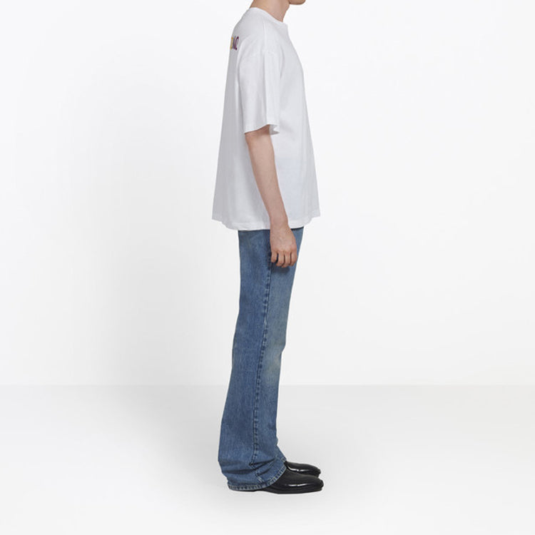 Men's Balenciaga Tech Short Sleeve White 556133TDV209000