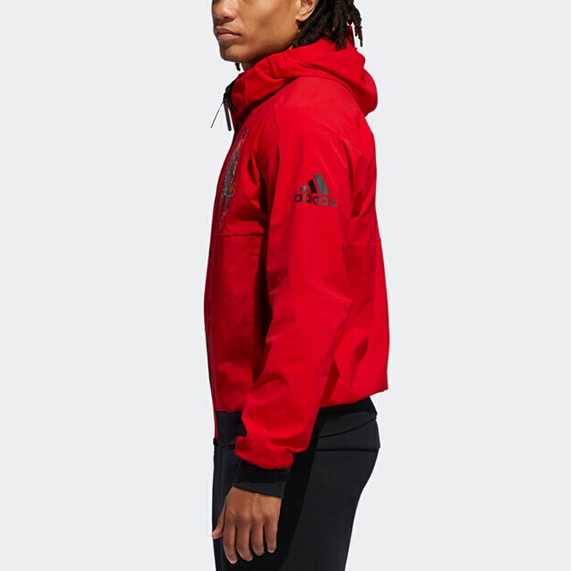 adidas Mic Jkt Wb Hood Sport Jacket Male Red GG0766