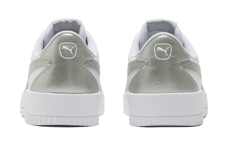(WMNS) PUMA Carina Crew Metallic 'White Grey' 368879-01