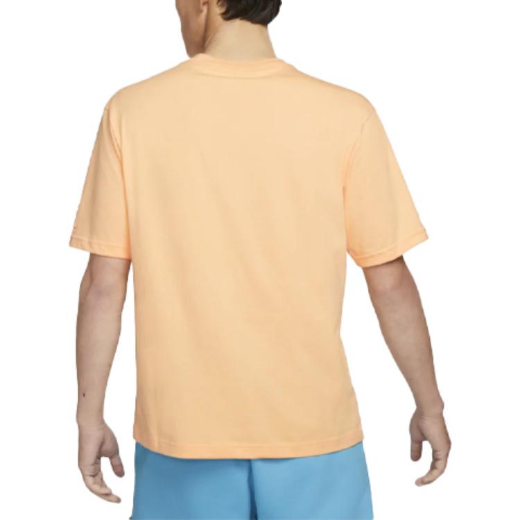Air Jordan 'why Not' Round Neck Cotton Printing Short Sleeve Orange DO2506-734