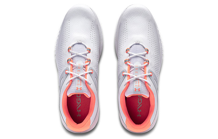(WMNS) Under Armour Charged Breathe Spikeless 'White Halo Grey' 3023733-101