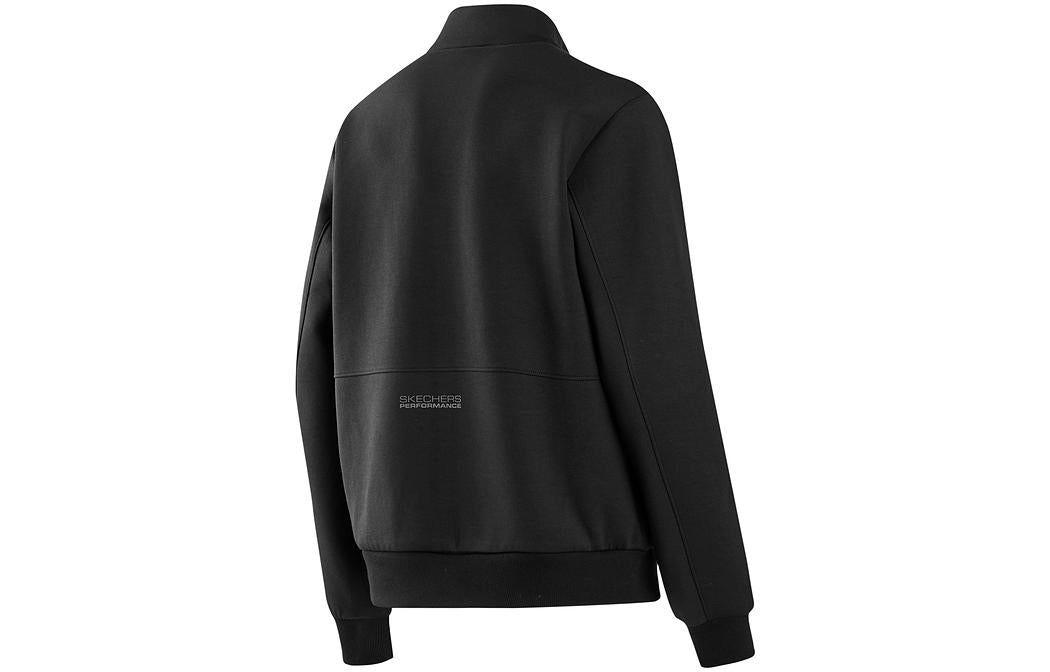 (WMNS) Skechers Sport Jacket 'White Black' P322W050
