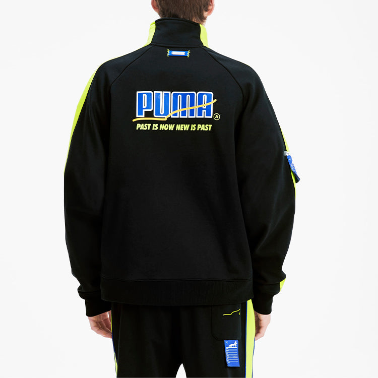 PUMA x ADER ERROR Unisex Printing Stand-up Collar Jacket Black 595533-01