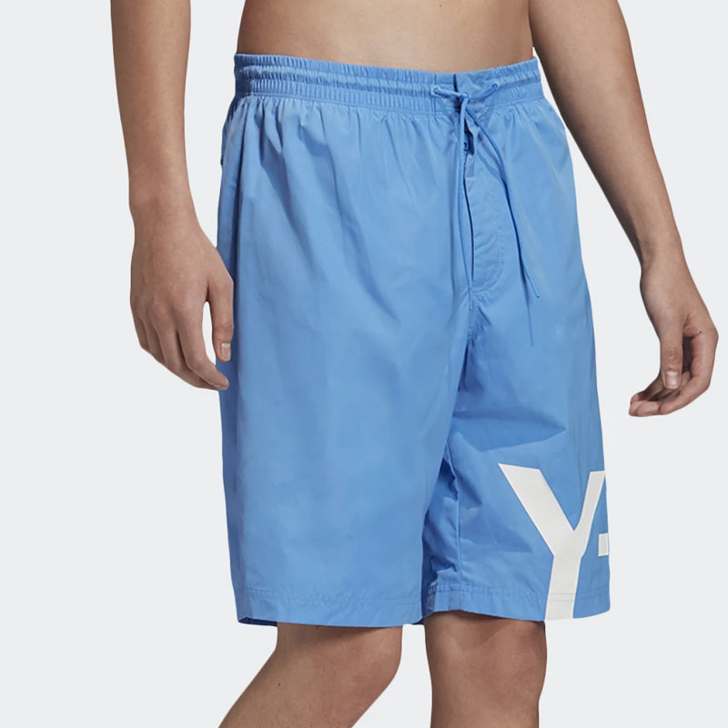 adidas Y-3 Large Logo Swim Shorts 'Blue' FS4483