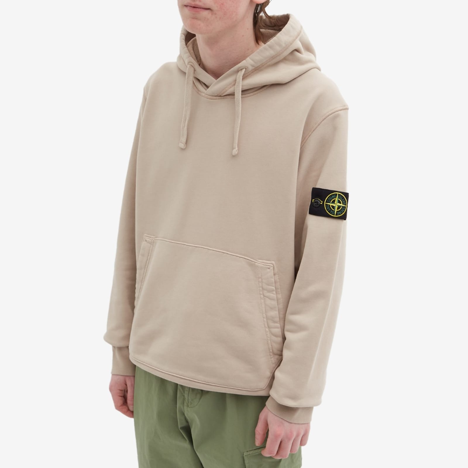 STONE ISLAND Drawstring Hoodie 'Dove Grey' 101564151-V0092