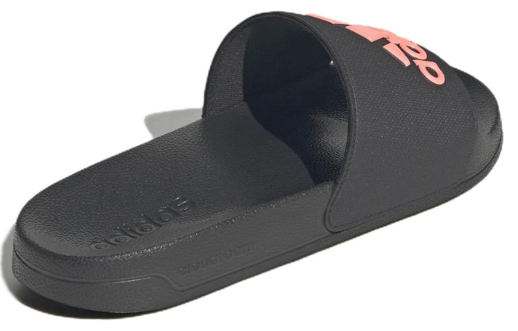 adidas Adilette Cozy Wear-Resistant Black Unisex Slippers 'Black Pink' GZ3778